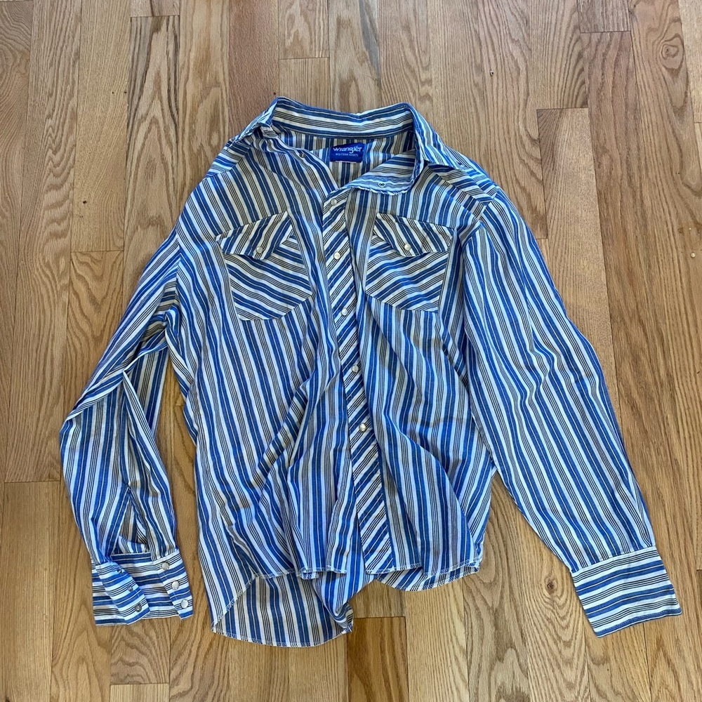 Blue Striped Men's Shirt